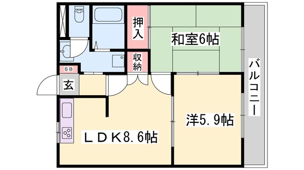 Ｓ・Ｊルミナスの物件間取画像